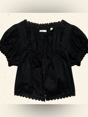 Doen Nera Top in Black